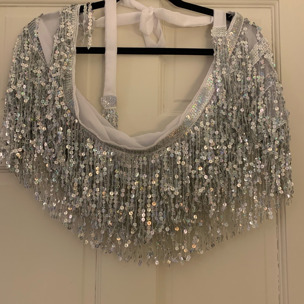 sequin skirt